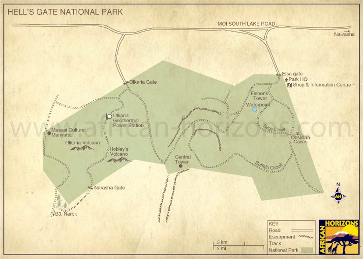 layout map of hells gate np